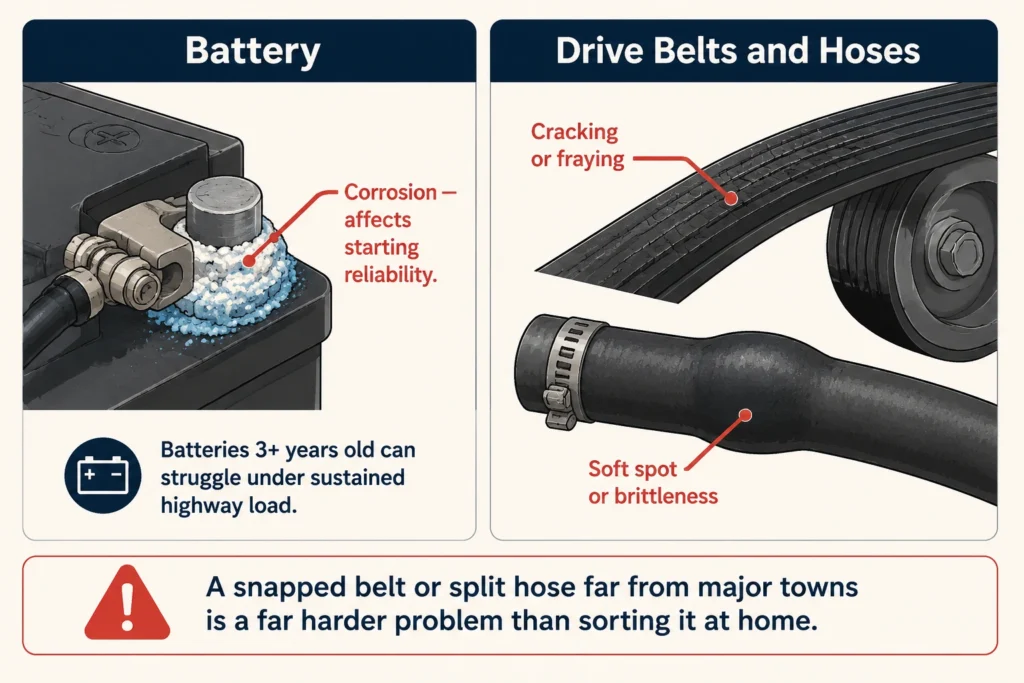 Can Your Battery and Belts Handle a Long Trip?