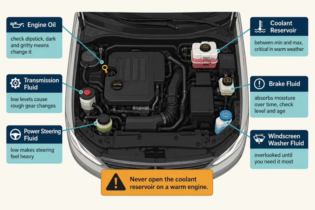 Check Your Vehicle's Fluid Levels Before You Leave