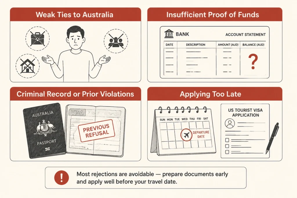 Common Reasons Tourist Visas Get Rejected