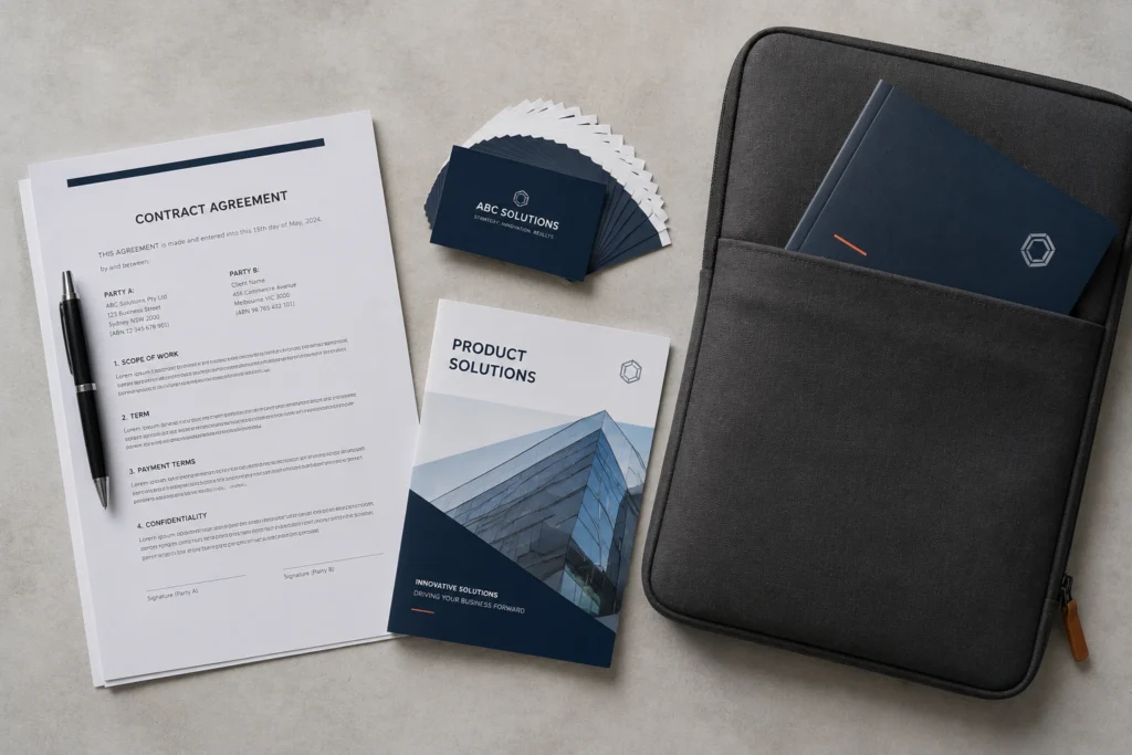 Work Documents and Materials to Pack
