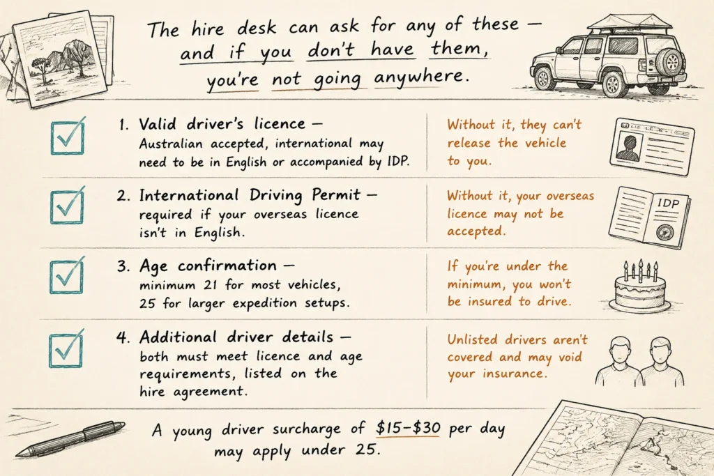 Documents or Paperwork You Need to Hire a 4WD Camper