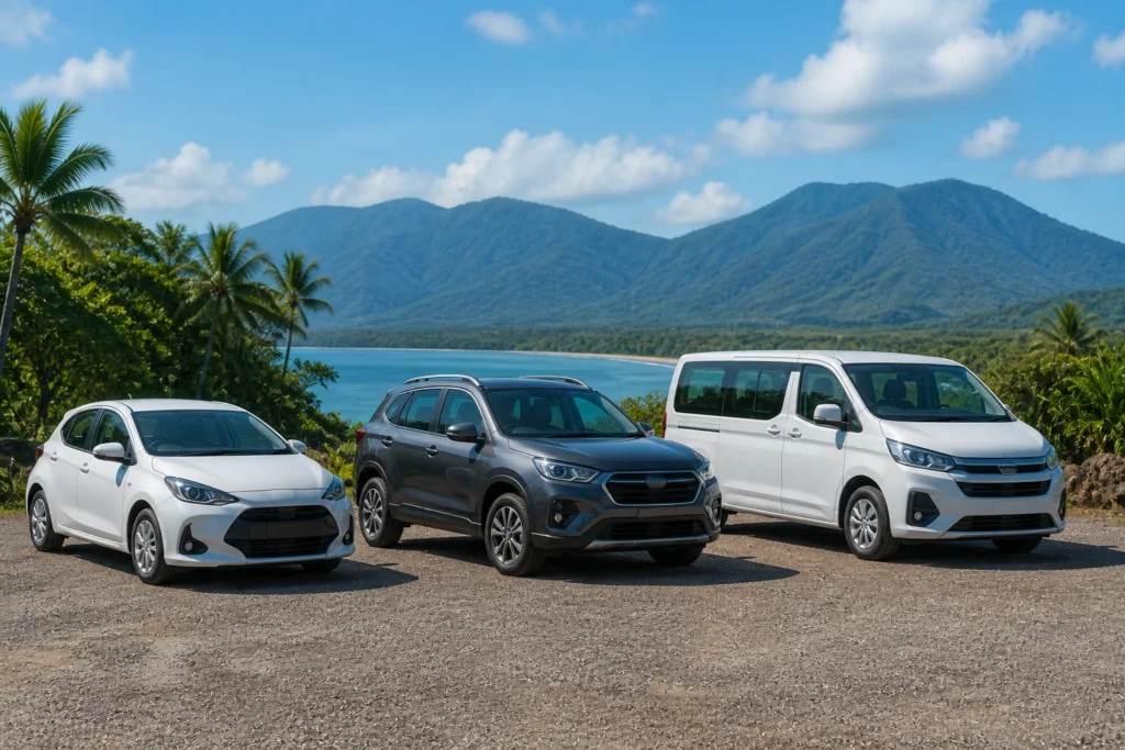 Three main vehicle types
