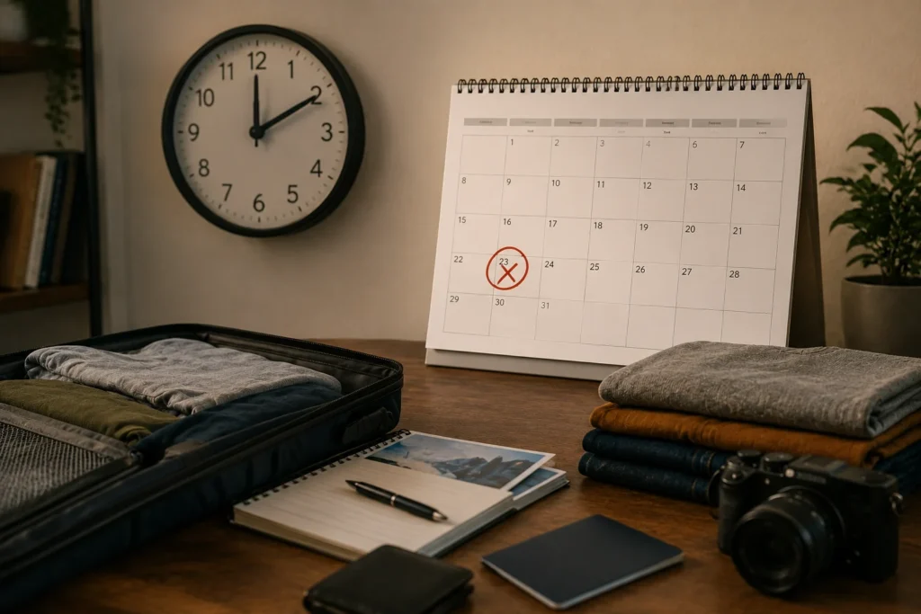 Planning two days before trip