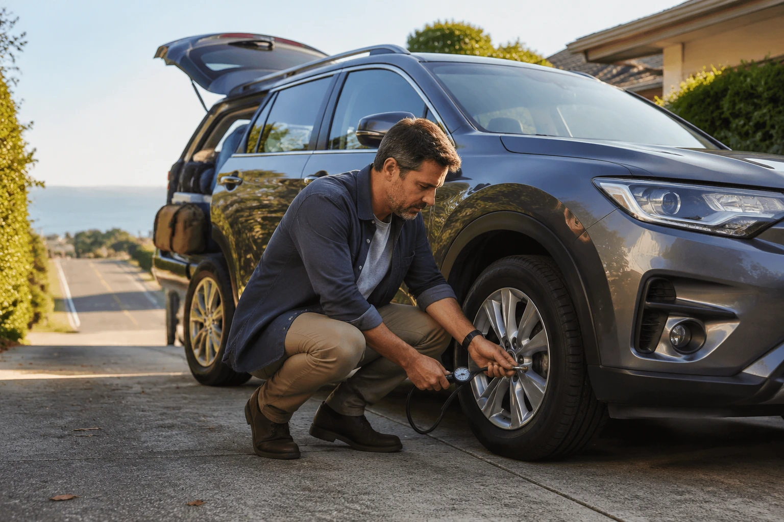 how to prepare a car for a long road trip