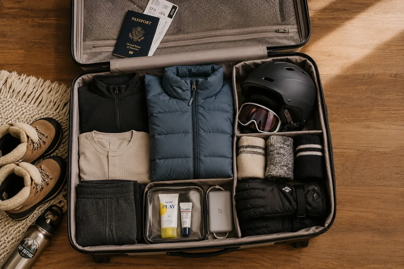 snow trip packing list