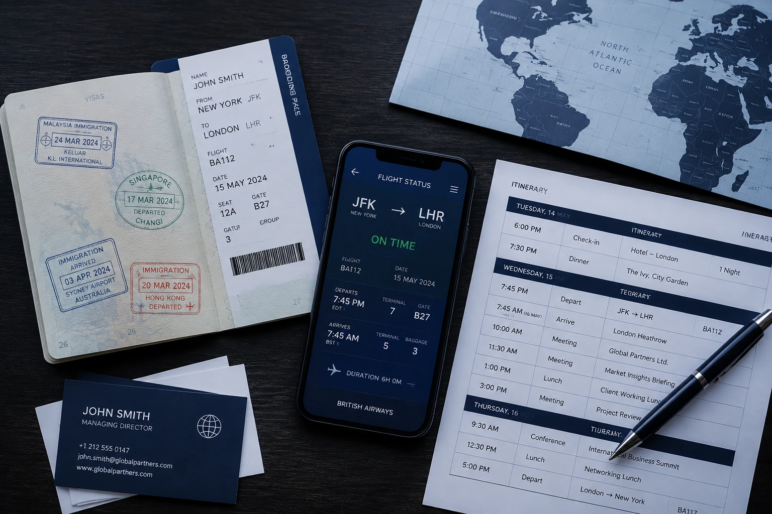 international business travel checklist