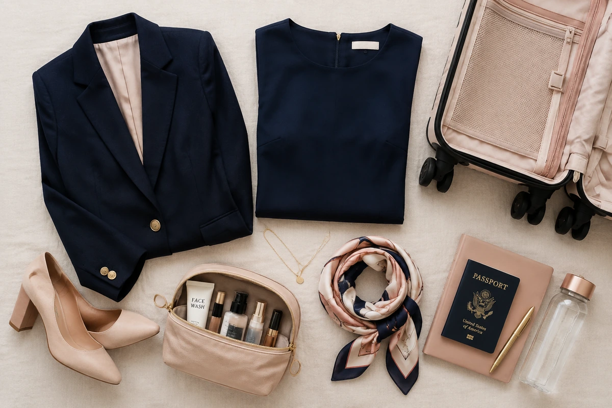 packing list for business trip female